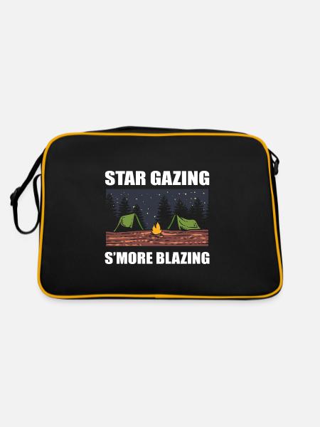 Astronomy Stargazing Motorhome - Retro Bag - black/gold - Back