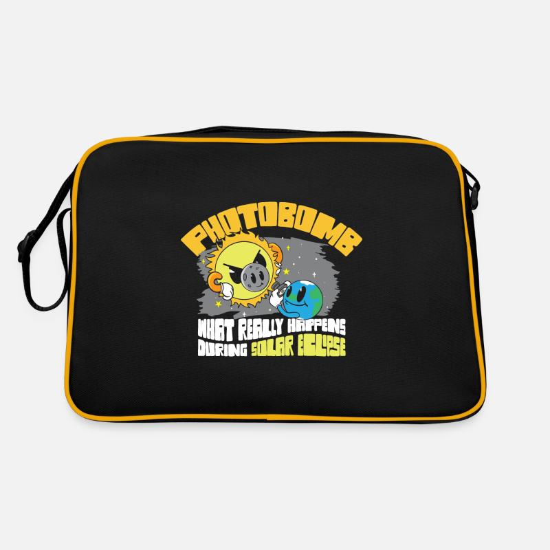 Total Solar Eclipse 2024 Totality Photobomb Sun Retro Bag