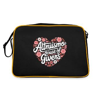 Altruismo Selfless Giving Giving School Spirit - Retro Bag - black/gold - Back