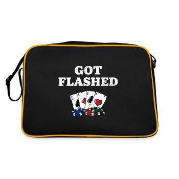 Got Flashed Card Games Casino Card Player - Sac Retro - noir/or - Dos