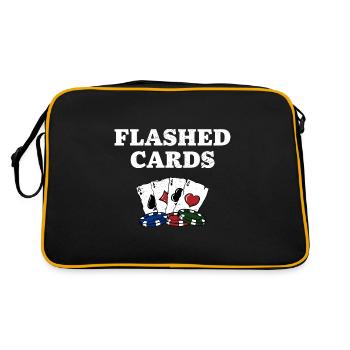 Cartes Flashed Jeux de Cartes Casino Joueur de Cartes - Sac Retro - noir/or - Dos