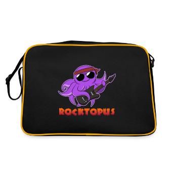 Fanatiques de musique rock Roctopus - Sac Retro - noir/or - Dos