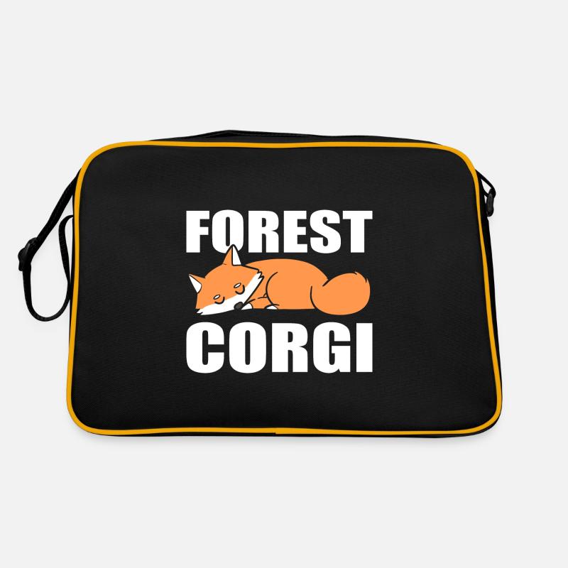 Forest Corgi Wildtierbiologe Retro Tasche