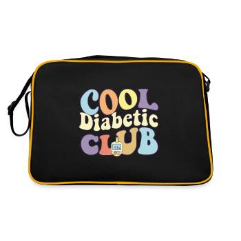 Cool Diabetic Club Diabetes Warrior Awareness - Retro Bag - black/gold - Back
