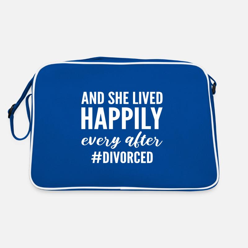 And She Lived Happily Ever After #divorced Retro Tasche