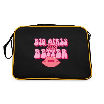 Big Girls Taste Better Chubby Thick Girls Curvy - Retro Bag - black/gold - Back
