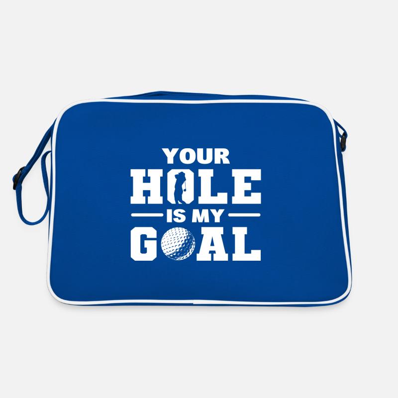 Your Hole Is My Goal Golfmedaillengewinner Retro Tasche