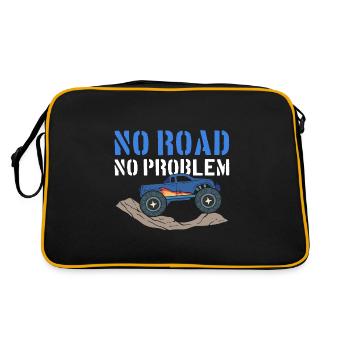 No Road, No Problem Racers - Retro Bag - black/gold - Back