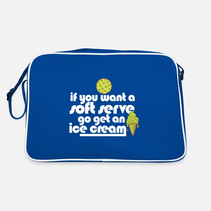 Pickleball If You Want A Soft Serve Go Get Ice Retro Tasche