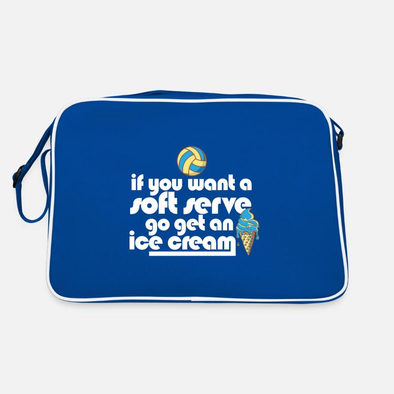 Volleyball If You Want A Soft Serve Go Get An Ice Retro Tasche