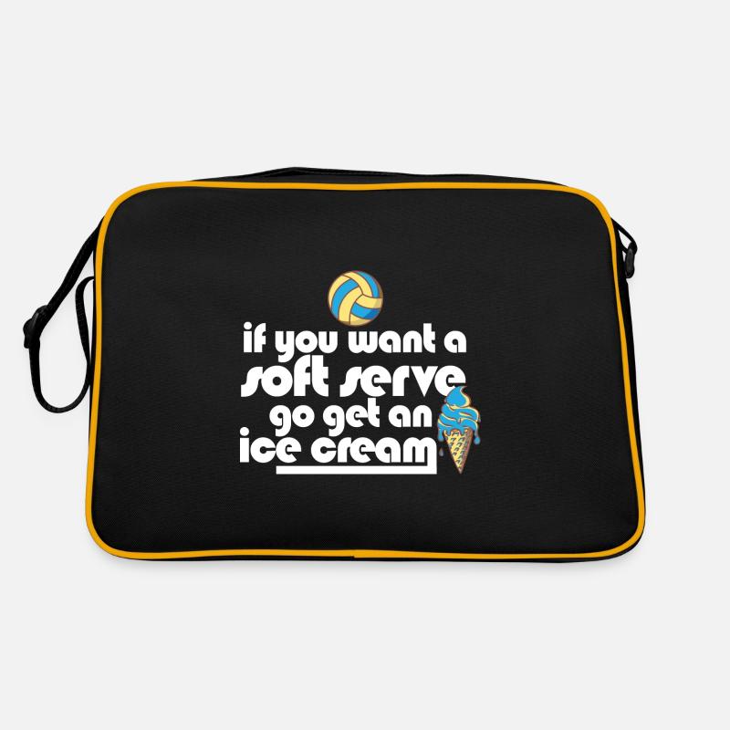 Volleyball If You Want A Soft Serve Go Get An Ice Retro Bag