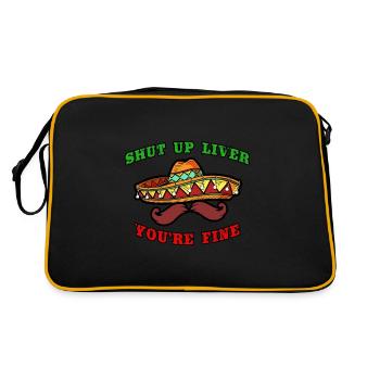 Tais-toi Liver Tu vas bien Fiesta Thème - Sac Retro - noir/or - Dos