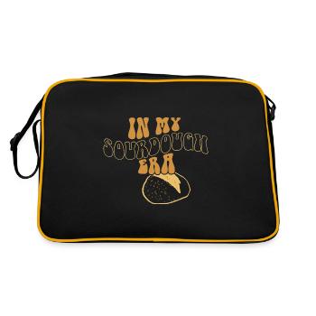 Dans mon ère au levain Home Baker Funny Bread Baking - Sac Retro - noir/or - Dos