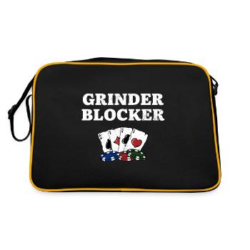 Grinder Blocker Poker Card Games Poker Player - Retro Bag - black/gold - Back