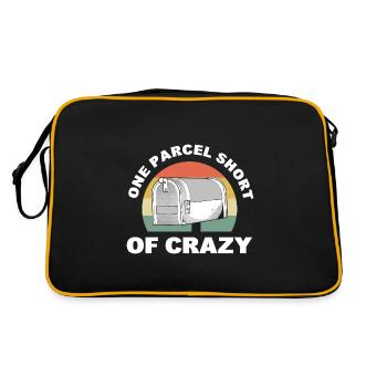 One Parcel Short Of Crazy Postman - Retro Bag - black/gold - Back