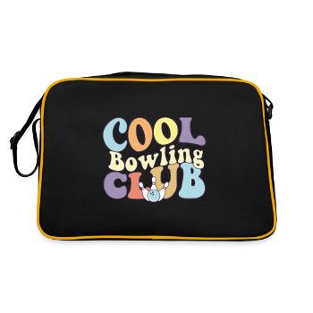 Cool Bowling Club Bowler Team Bowling Joueur de bowling - Sac Retro - noir/or - Dos