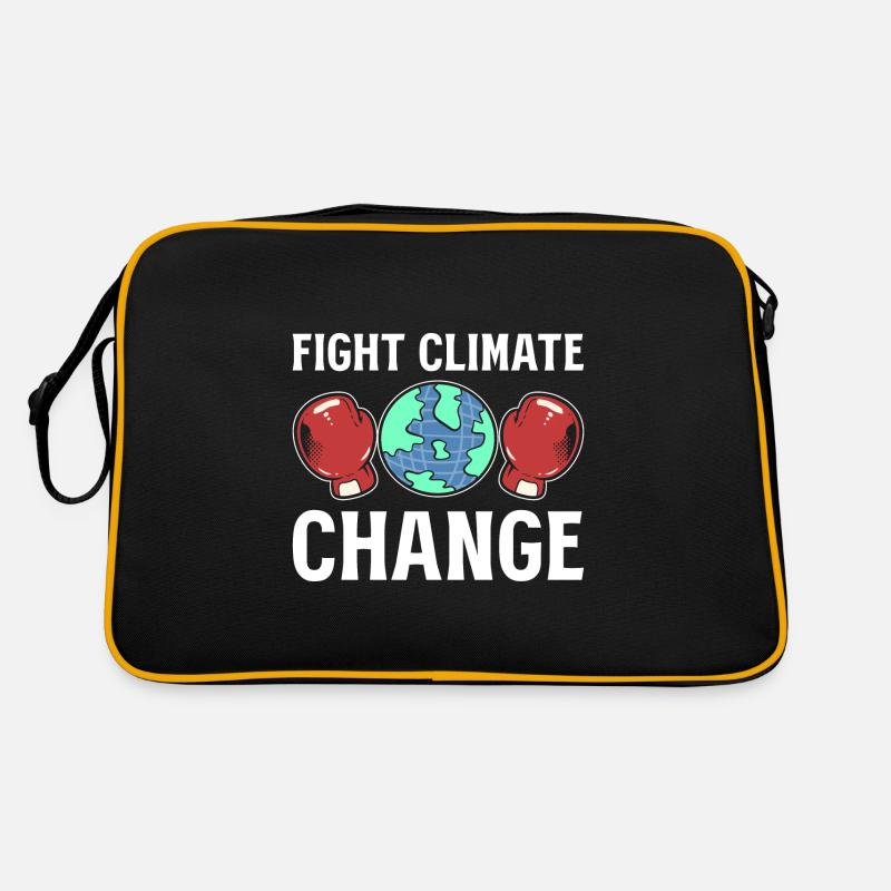 Fight Climate Change Klimawandel-Analyst Retro Tasche