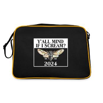 Cela vous dérange tous si je crie Essaim de couvées de cigales Cigadae - Sac Retro - noir/or - Dos