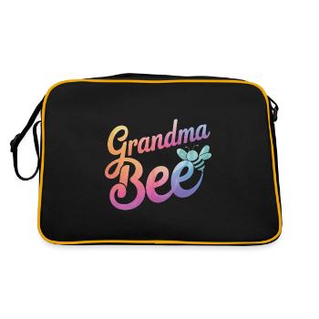 abeille abeille apicultrice abeille abeille - Sac Retro - noir/or - Dos