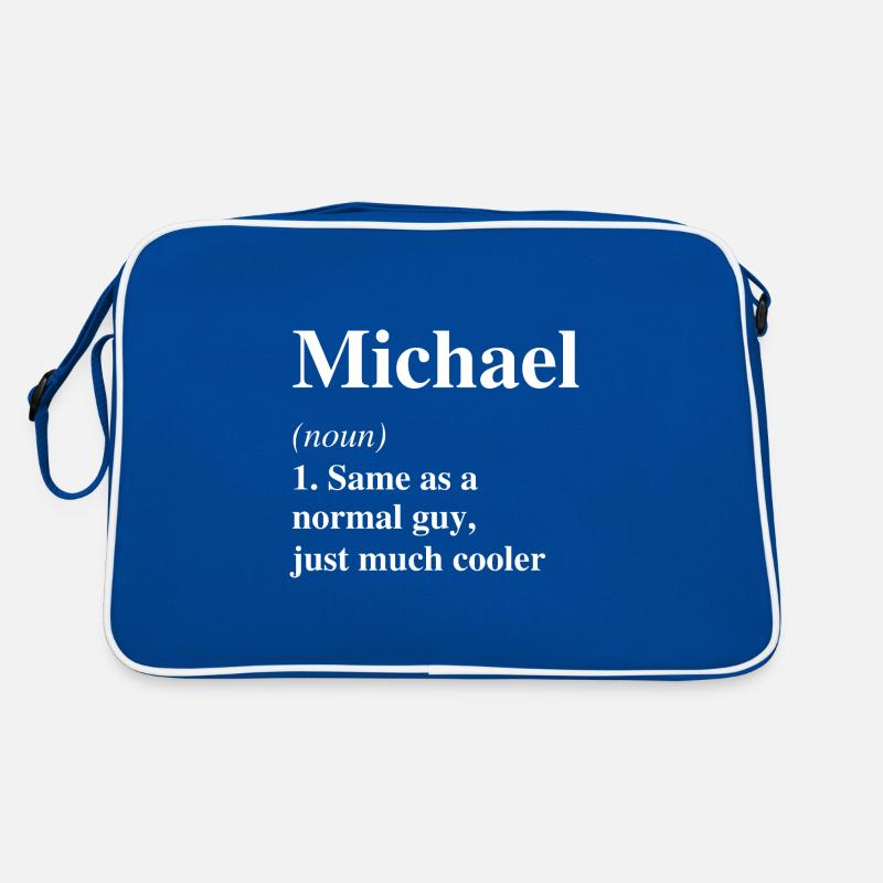 Michael Definition Cooler Name Spruch Geschenk Retro Tasche