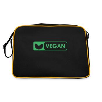 VEGAN - Sac Retro - noir/or - Dos