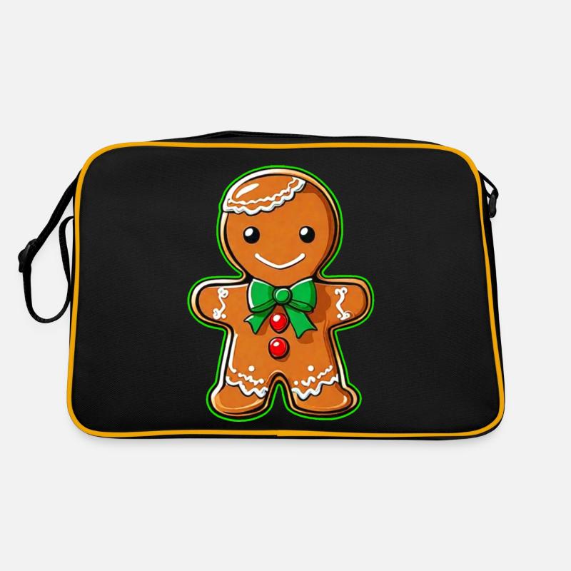 Niedlicher Lebkuchenmann Retro Tasche