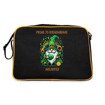 Enclin aux manigances et à la malaise - Sac Retro - noir/or - Dos
