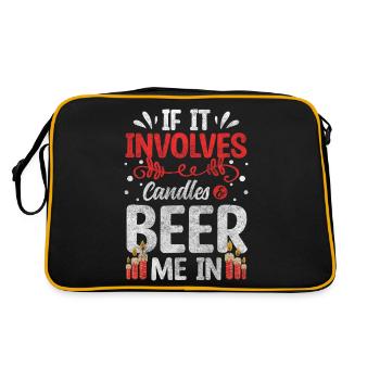 Candles Hobby Decoration Wax - Retro Bag - black/gold - Back