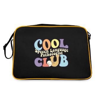 Club d’orthophonistes Cool SLP - Sac Retro - noir/or - Dos