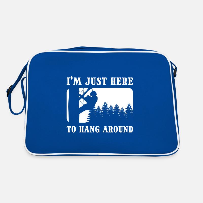 Lustiger Baumkletterer Baumexperte Retro Tasche