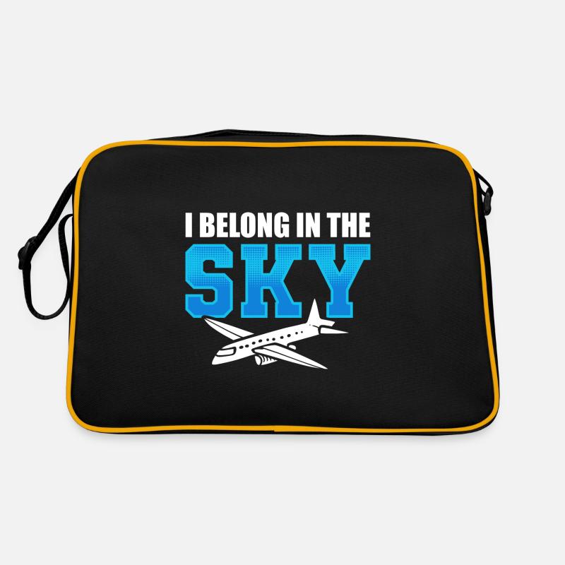 Lustiger Flugbegleiter Flugbegleiterin Retro Tasche