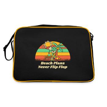 Les plans de plage ne font jamais volte-face dictons d’été - Sac Retro - noir/or - Dos
