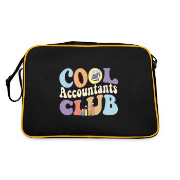 Cool Accountants Club CPA Squad Public certifié - Sac Retro - noir/or - Dos