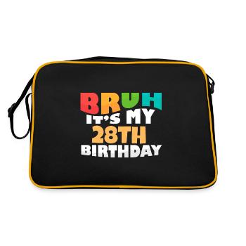 Bruh C’est mon 28e anniversaire Vingt-huit jours - Sac Retro - noir/or - Dos