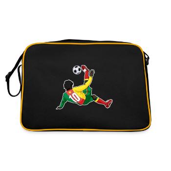 Équipe du Cameroun de football I Football Cameroun - Sac Retro - noir/or - Dos