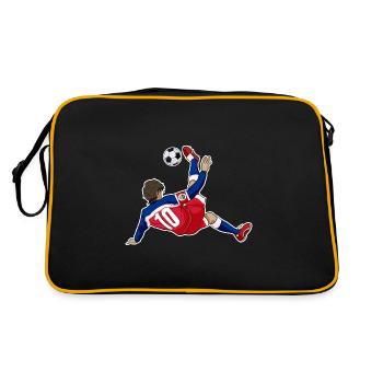 Costa Rica Équipe nationale de football I Football Costa - Sac Retro - noir/or - Dos