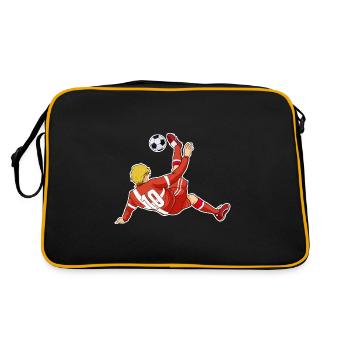 Équipe du Danemark de football I Football Danemark - Sac Retro - noir/or - Dos