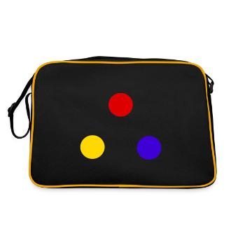 Sphères des couleurs primaires - Sac Retro - noir/or - Dos