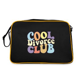 Cool Divorce Club Divorce Party Squad Divorcé - Sac Retro - noir/or - Dos