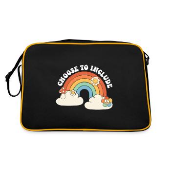 Un enseignant accéléré choisit d’inclure l’ABA sur la neurodiversité - Sac Retro - noir/or - Dos