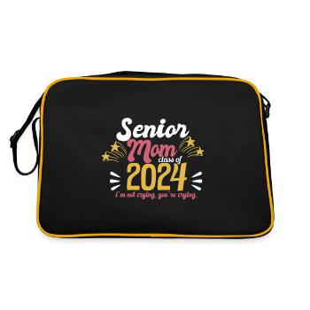Classe de maman senior de 2024 Fête de remise des diplômes amusante - Sac Retro - noir/or - Dos