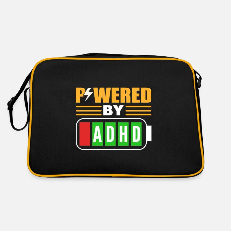 Powered By ADHD ADHS -Berater Retro Tasche
