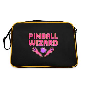 Pinball Wizard Flipper-Spieler - Retro Tasche - Schwarz/Gold - Hinten