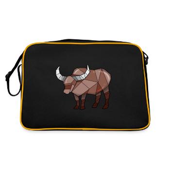 Buffle géométrique Buffle d’eau - Sac Retro - noir/or - Dos