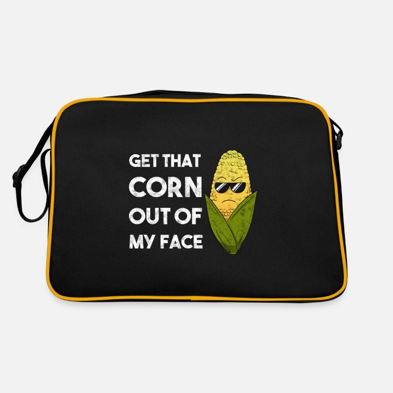 Get That Corn Out Of My Face Corn Farmer Farmer Retro Bag