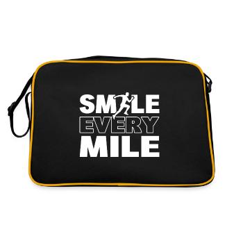 Smile Every Mile Marathon - Retro Bag - black/gold - Back