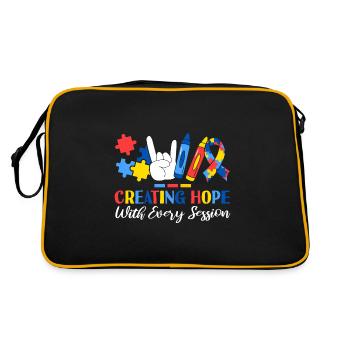 Créer de l’espoir avec chaque session enregistrée ABA - Sac Retro - noir/or - Dos