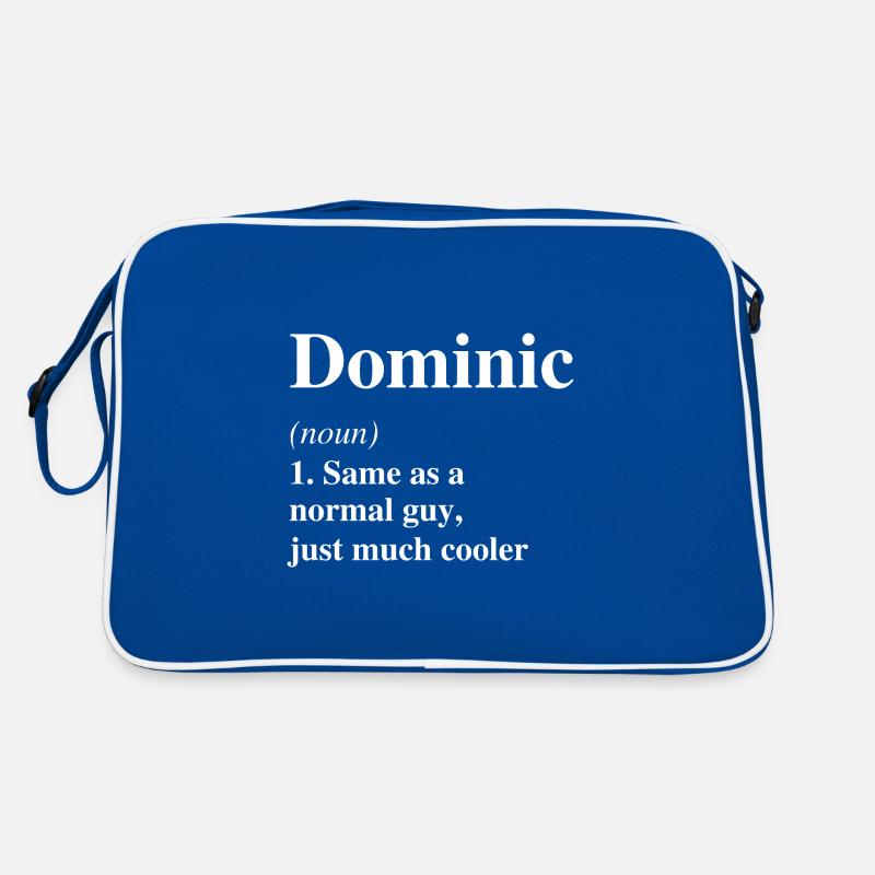 Dominic Definition Cool Name Saying Gift Retro Bag