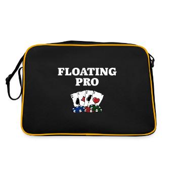 Floating Pro Poker Casino Poker Player Gambling - Retro Bag - black/gold - Back