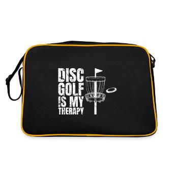 Disc Golf est ma thérapie Lecteur de disc golf - Sac Retro - noir/or - Dos